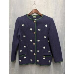 Sonnwend Exclusive 100% Schurwolle Wool Trachten Jacket Women’s L 42” Bust